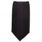 Preview: Schmale Designer Krawatte schwarz lila gemustert - Schlips Binder Tie