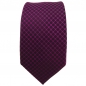 Preview: Schmale TigerTie Krawatte magenta fuchsia schwarz gemustert - Binder Tie