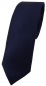 Preview: Blick. elementum - schmale Satin Seidenkrawatte in navy marine uni einfarbig