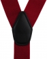 Preview: breiter TigerTie Herren Hosenträger mit 4 Clips Y-Form - Farbe bordeaux weinrot