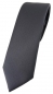 Preview: schmale TigerTie Designer Krawatte in anthrazit einfarbig Uni - Tie Schlips