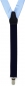 Preview: schmaler TigerTie Unisex Hosenträger mit 3 extra starken Clips - in hellblau Uni