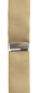 Preview: schmaler TigerTie Unisex Hosenträger mit 3 extra starken Clips - in hellgold Uni
