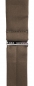 Preview: schmaler TigerTie Unisex Hosenträger mit 3 extra starken Clips - graubraun Uni