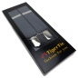 Preview: TigerTie Unisex Hosenträger mit 3 extra starken Clips - grau silber gepunktet