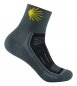 Preview: Wrightsock Endurance Sportsocke grau -Anti-Blasen-System, Stick Jakobsweg Gr. M