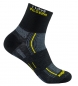 Preview: WrightSock Laufsocke -anti-blasen-system schwarz-gelb  - I Love Pilgern - Gr.XL