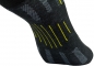 Preview: WrightSock Laufsocke -anti-blasen-system schwarz-gelb  - I Love Pilgern - Gr.XL