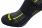 Preview: WrightSock Laufsocke -anti-blasen-system schwarz-gelb  - I Love Pilgern - Gr.XL