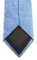 Preview: TigerTie Designer Krawatte in hellblau blau silber Paisley gemustert