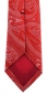 Preview: TigerTie - schmale Designer Krawatte in rot silber Paisley gemustert