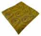 Preview: TigerTie Designer Einstecktuch in gold schwarz Paisley gemustert