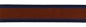 Preview: TigerTie - Stretchgürtel braun blau dunkelblau gestreift - Bundweite 100 cm
