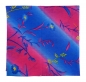 Preview: Multifunktionstuch blau pink gestreift Blumenmotiv - Tuch - Schal - Schlauchtuch