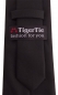 Preview: feine TigerTie Designer Krawatte in schwarz Uni - Schlips Binder Tie