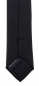Preview: feine TigerTie Designer Krawatte in schwarz Uni - Schlips Binder Tie