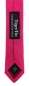 Preview: TigerTie - schmale Krawatte in magenta Uni - 100% Leinen - Breite 5,5 cm