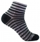 Preview: WRIGHTSOCK Sportsocke Coolmesh II - grau schwarz - Anti-blasen- mittellang Gr. S