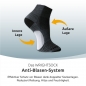 Preview: Wrightsock Sportsocke Endurance schwarz, Anti-Blasen-System, wadenhoch, Gr. XL