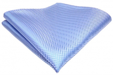 TigerTie Einstecktuch in hellblau silber Größe 25 x 25 cm - Tuch 100% Polyester