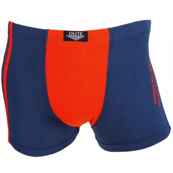 Boxershorts Retro Shorts Unterwäsche Unterhose Pants blau-orange Baumwolle Gr.XL