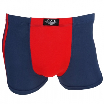 Boxershorts Retro Shorts Unterwäsche Unterhose Pants blau-rot - Baumwolle Gr. M