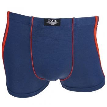 Boxershorts Pants Retro Shorts Unterhose blau rot Baumwolle Gr.XL