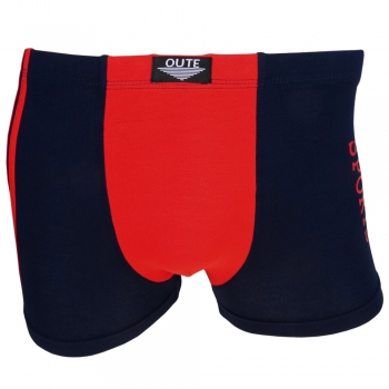 Shorts Boxershorts Unterhose Pants Retro dunkelblau-rot Baumwolle Gr.XL