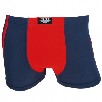 Shorts Boxershorts Unterhose Pants Retro blau-rot Baumwolle Gr. M