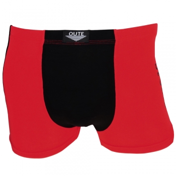 Shorts Boxershorts Unterhose Pants Retro rot-schwarz Baumwolle Gr. L