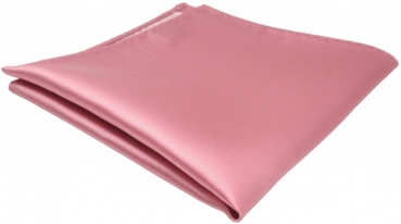 TigerTie Einstecktuch in rosa hellrosa einfarbig Uni - Größe 26 x 26 cm