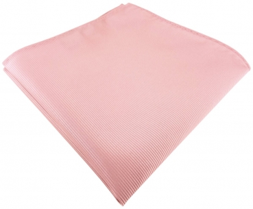 TigerTie Designer Einstecktuch in rosa altrosa einfarbig uni Rips