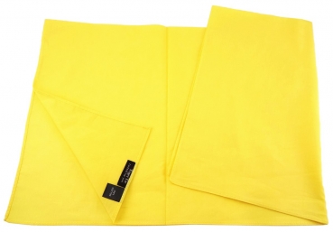 TigerTie Nickituch Halstuch in gelb Uni - Tuchgröße 60 x 60 cm - 100% Baumwolle