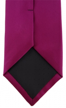 TigerTie Designer Krawatte in magenta einfarbig Uni - Tie Schlips