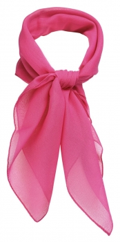 TigerTie Damen Chiffon Nickituch in pink einfarbig Uni - Gr. 58 cm x 58 cm