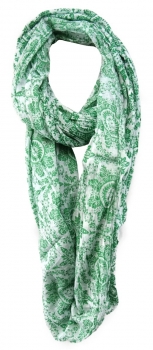 TigerTie Designer Loop Schal in grün grau gemustert