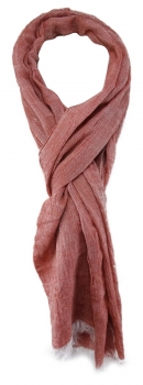 TigerTie Designer Schal in rose weiss unicolor - Gr. 180 x 70 cm