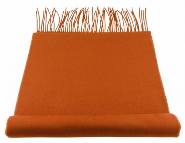 TigerTie Designer Schal in orange blutorange Uni einfarbig - Cashmink