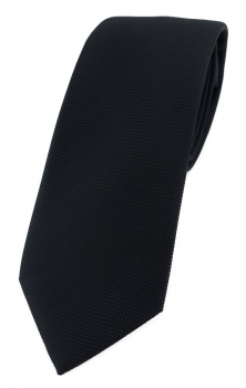 Modische TigerTie Designer Krawatte in schwarz fein gepunktet