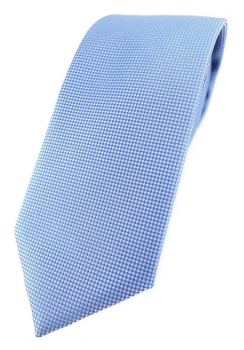 Modische TigerTie Designer Krawatte in hellblau fein gepunktet