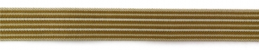 TigerTie - Stretchgürtel beige elfenbein creme gestreift - Bundweite 100 cm