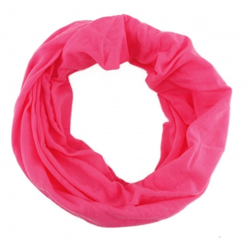 TigerTie Multifunktionstuch in pink uni - Tuch Schal Schlauchtuch Wundertuch