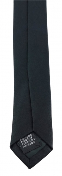 TigerTie - Krawatte schwarz einfarbig - Trauerkrawatte Krawattenbreite 8,5 cm