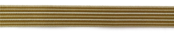 TigerTie - Stretchgürtel beige elfenbein creme gestreift - Bundweite 100 cm