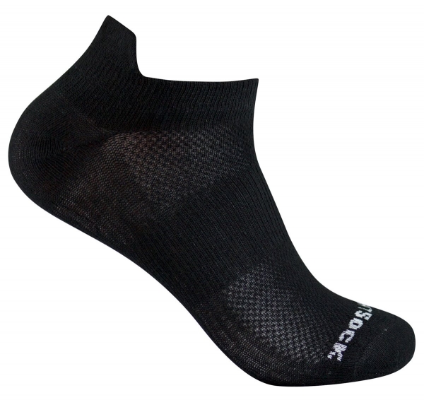 Wrightsock Profi Sportsocke Sneakers Low Tab Gr. L - anti-blasen schwarz -Socken