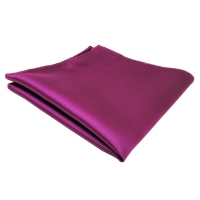 schönes TigerTie Einstecktuch lila magenta fuchsia einfarbig - Tuch Polyester