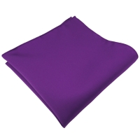TigerTie Satin Einstecktuch in lila violett Uni - Tuch 100% Polyester