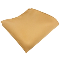 TigerTie Satin Einstecktuch in gold Uni - Tuch 100% Polyester