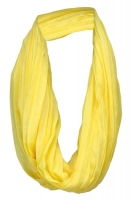 TigerTie Loop Schal in gelb knallgelb einfarbig Uni - Schlauchschal Rundschal