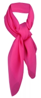 TigerTie Damen Chiffon Halstuch pink Uni Gr. 90 cm x 90 cm - Schal